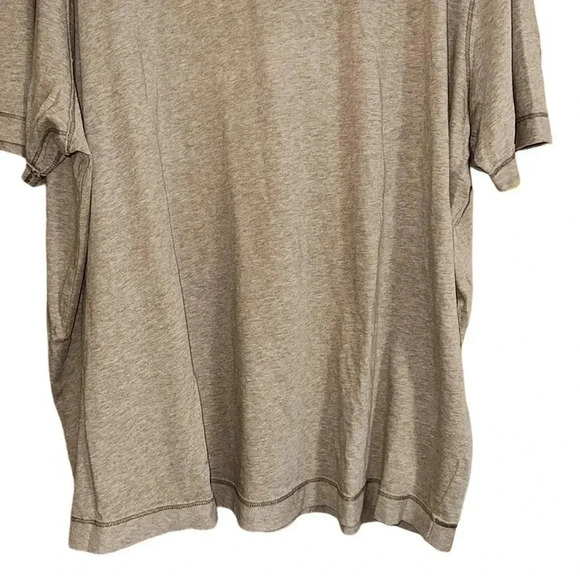 Tommy Bahama Jean VNeck Island Modern Fit Cotton Tan Tee Shirt Size XXL - Picture 3 of 7